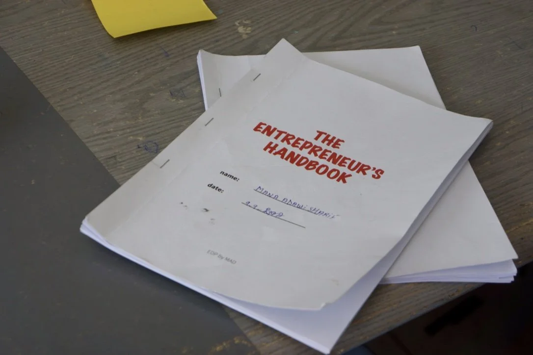 The Entrepreneur's Handbook used in Talenpac workshops